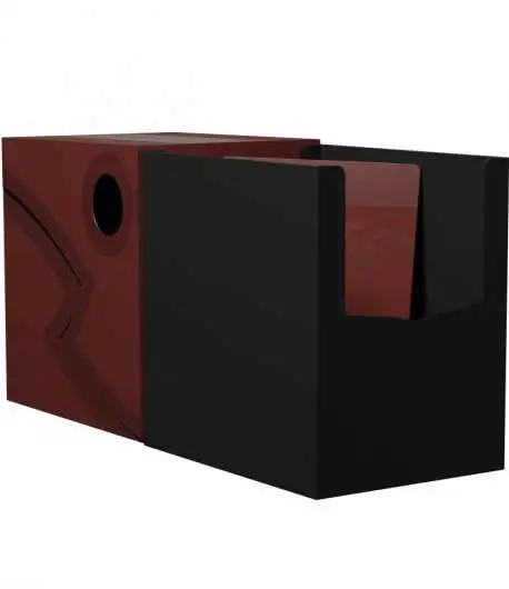 Dragon Shield Blood Red / Black Double Shell 150+ Card Deck Box