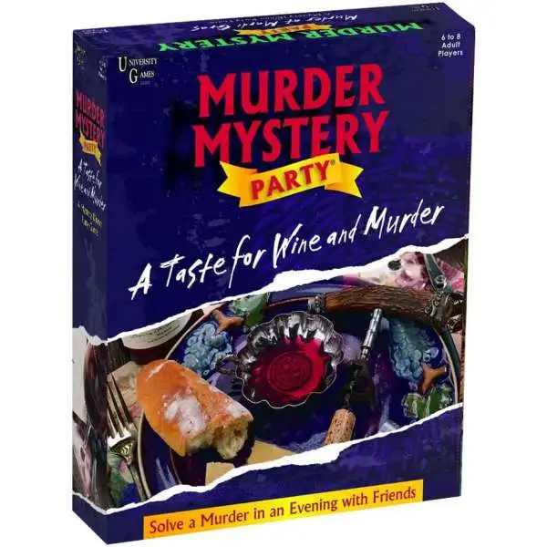 Murder Mystery Party Game A Taste for Wine & Murder Murder Mystery Party Game