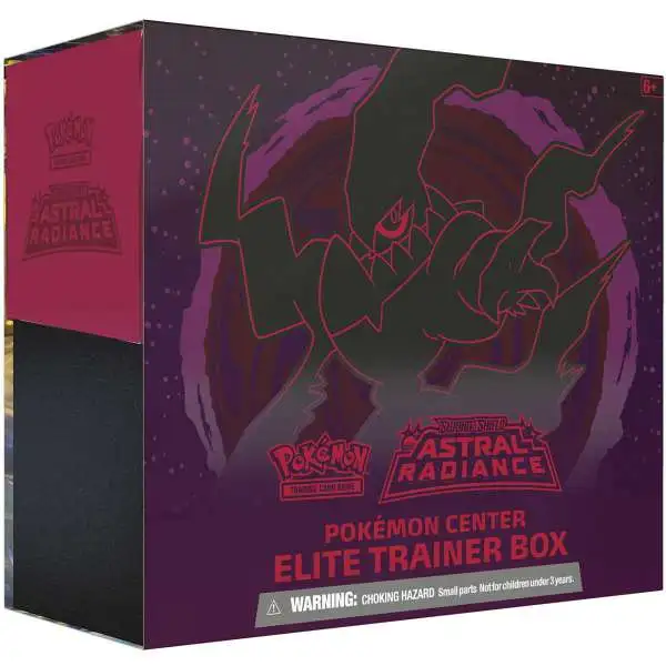 Pokemon Sword & Shield Astral Radiance Darkrai Exclusive Elite Trainer Box PLUS [10 Booster Packs, 65 Card Sleeves, 45 Energy Cards & More]