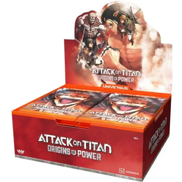 Universus CCG Attack on Titan Origins of Power Booster Box [24 Packs]