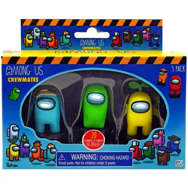 Among Us Crewmate Stampers Boxed 3-Pack [3 RANDOM Figures]