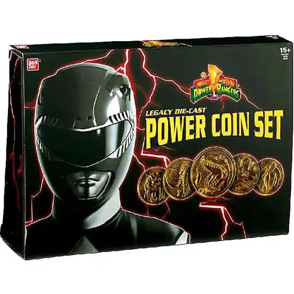Power Rangers Mighty Morphin Legacy Die-Cast Coin Set Roleplay Toy