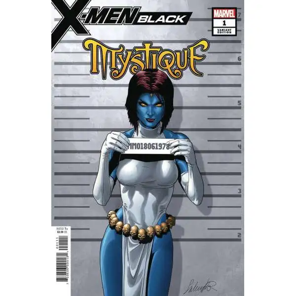 Marvel X-Men Black #1 Mystique Comic Book [Larroca Mugshot Variant Cover]