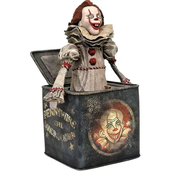 Horror IT Chapter 2 Pennywise in a Box 9-Inch Diorama PVC [Damaged Package]