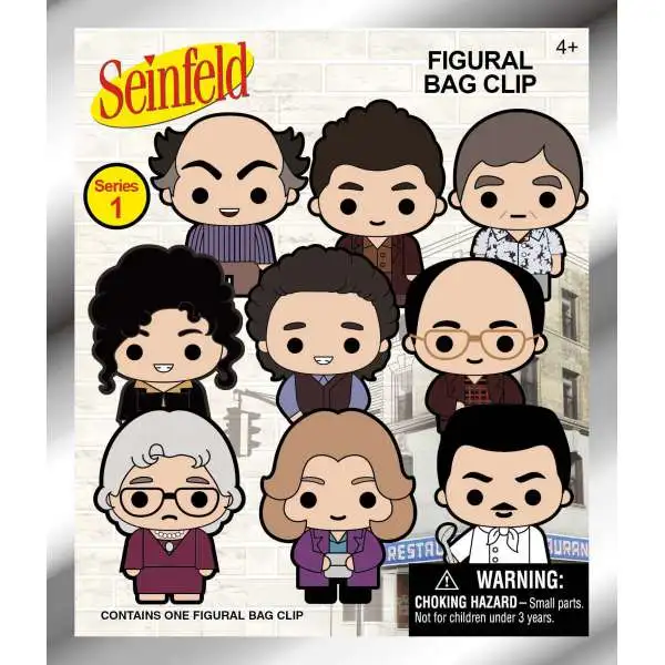 3D Figural Foam Bag Clip Seinfeld Series 1 Mystery Pack [1 RANDOM Figure]