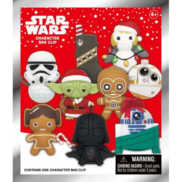 3D Figural Foam Bag Clip Star Wars Christmas Series 1 Mystery Pack [1 RANDOM Figure]