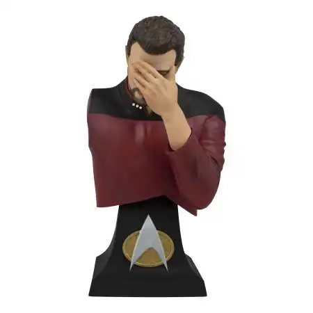Star Trek: The Next Generation Commander William Riker Exclusive 5.5-Inch Limited Edition Mini Bust Paperweight [Facepalm]