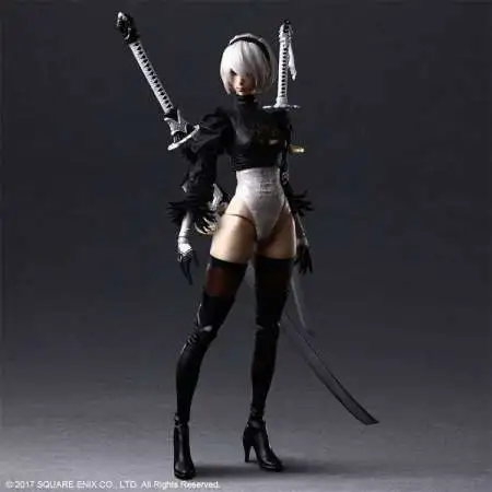 NieR: Automata 2B Statuette (Beastlord Weapon, White Outfit