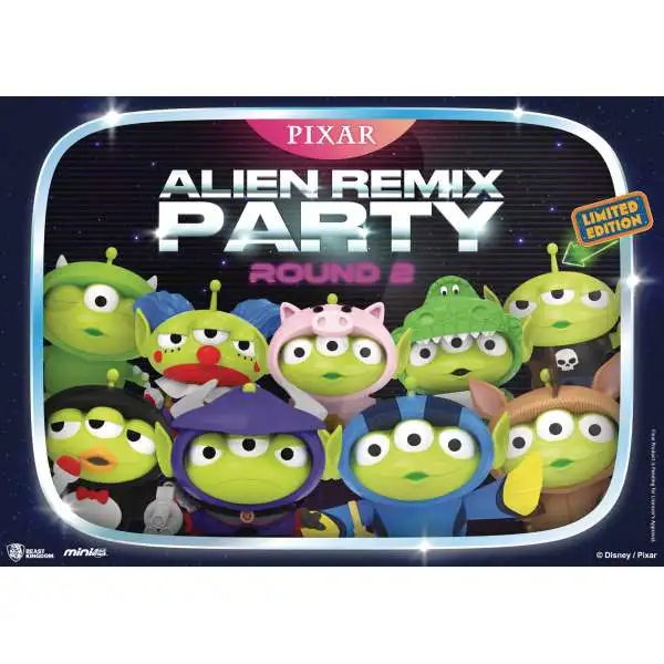 Disney Toy Story Squeeze Toy Alien Remix Party Round 2 3-Inch Mystery Box [8 Packs]
