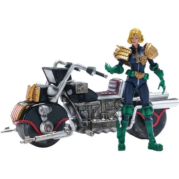 2000 A.D. Judge Dredd Judge Anderson with Lawmaster MkII Exclusive Action Figure & Vehicle