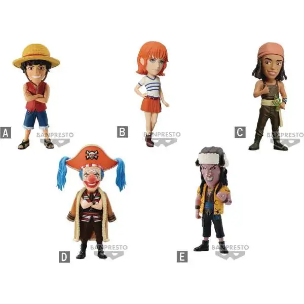 Netflix One Piece WCF Series 1 2.8-Inch Set of 5 Figures Collectible PVC Figures [Luffy, Nami, Usopp, Arlong & Buggy] (Pre-Order ships August)