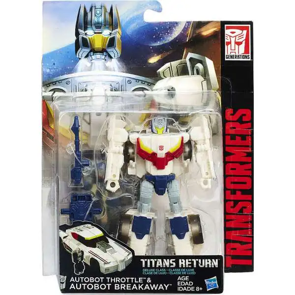 Transformers Generations Titans Return Autobot Throttle & Autobot Breakaway Deluxe Action Figure