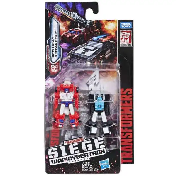 Transformers Generations Siege: War for Cybertron Trilogy Red Heat & Stakeout Micromaster Action Figure 2-Pack WFC-S19 [Autobot Rescue Patrol]
