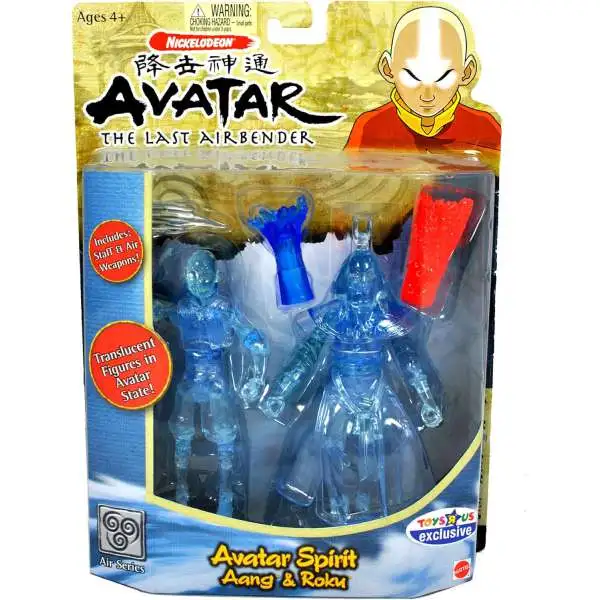 Avatar the Last Airbender Avatar Spirit Aang & Roku Exclusive Action Figure 2-Pack