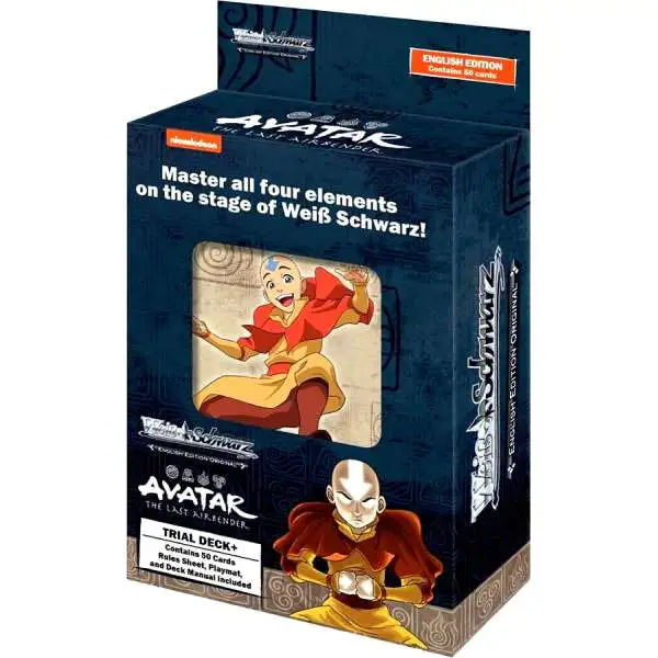 Weiss Schwarz Trading Card Game Avatar The Last Airbender Trial Deck Plus [50 Cards]