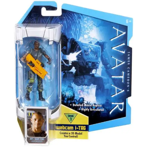 James Cameron's Avatar Private Sean Fike Action Figure [No Face Mask]