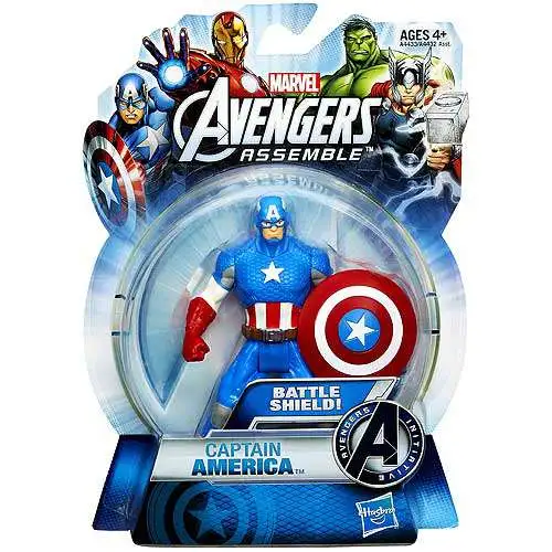 Marvel Avengers Assemble Captain America Action Figure [Battle Shield]