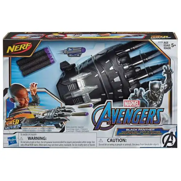 Marvel Avengers Endgame Nerf Power Moves Black Panther Toy [Panther Slash]