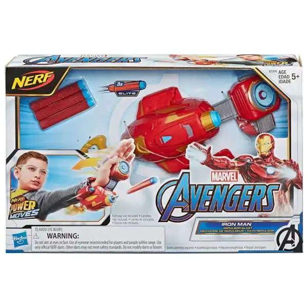 Marvel Avengers Endgame Nerf Power Moves Iron Man Repulsor Blast Roleplay Toy