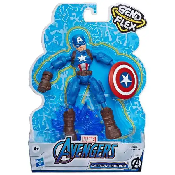 Marvel Avengers Bend & Flex Captain America Action Figure
