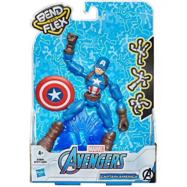 Marvel Avengers Bend & Flex Captain America Action Figure [2021]