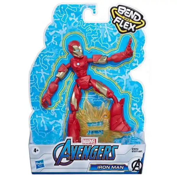Marvel Avengers Bend & Flex Iron man Action Figure [Damaged Package]