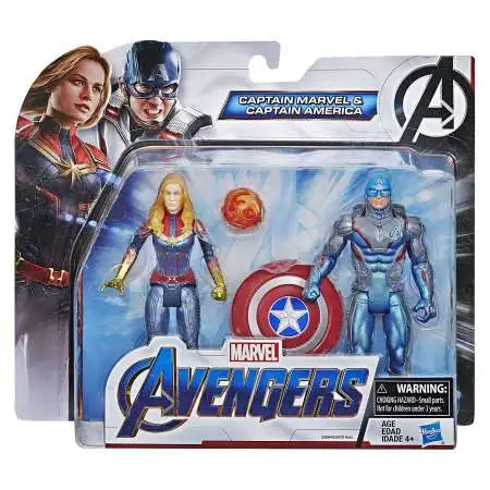 Avengers Endgame Team Pack Captain America & Captain Marvel Action Figure 2-Pack