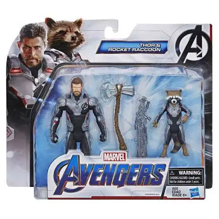Marvel Avengers Endgame Team Pack Thor & Rocket Raccoon Action Figure 2-Pack