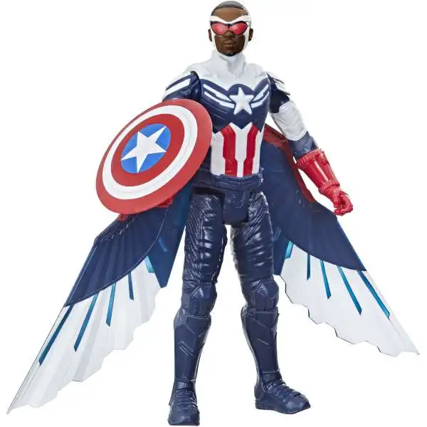 Marvel The Falcon and the Winter Soldier Titan Hero Series Captain America Action Figure [Sam Wilson]