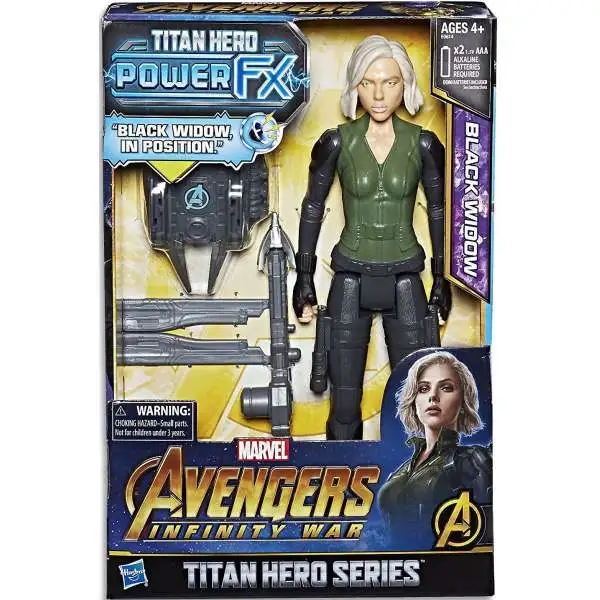 Marvel Avengers Infinity War Titan Hero Series Power FX Black Widow Action Figure