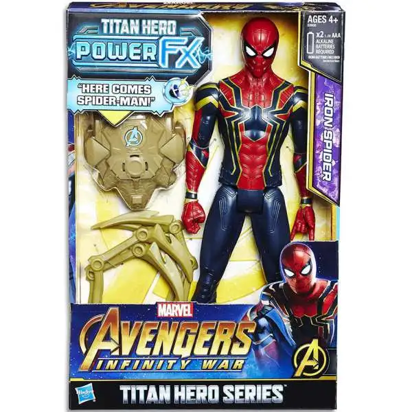 Marvel Avengers Infinity War Titan Hero Series Power FX Iron Spider Action Figure