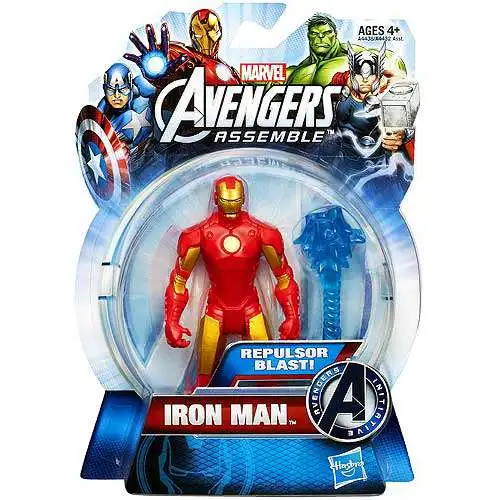 Marvel Avengers Assemble Iron Man Action Figure [Repulsor Blast, Red & Gold]