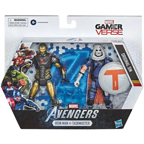 Marvel Avengers Video Game Gamerverse Iron Man & Task Master Action Figure 2-Pack