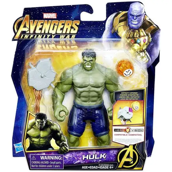 Marvel Avengers Infinity War Hulk Deluxe Action Figure [with Infinity Stone]