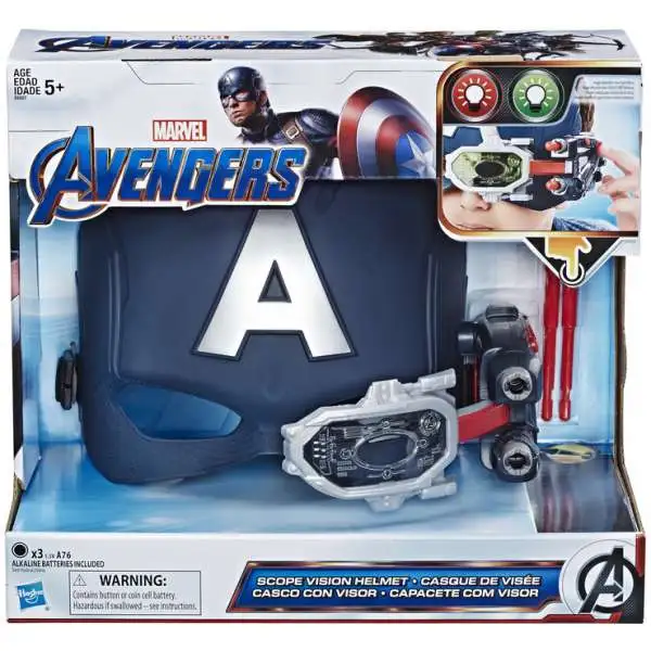 Marvel Avengers Endgame Captain America's Scope Vision Helmet Roleplay Toy