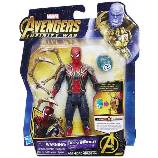 Marvel Avengers Infinity War Iron Spider Action Figure [with Stone]