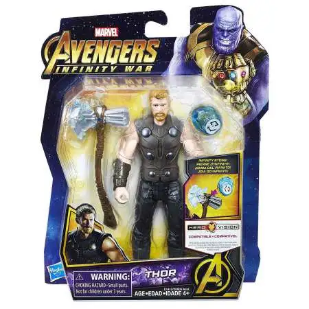 Marvel Avengers Infinity War Thor Action Figure [with Stone, Damaged Package]