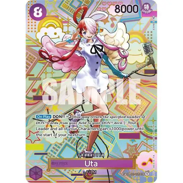 One Piece Trading Card Game Awakening of the New Era SP Rare Uta OP02-120