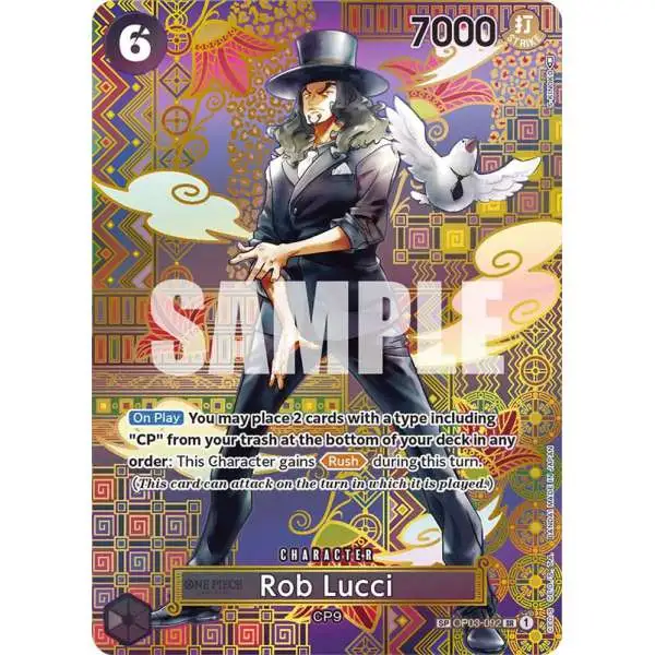 One Piece Trading Card Game Awakening of the New Era SP Rare Rob Lucci OP03-092