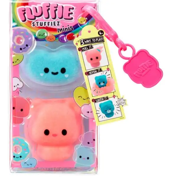 Fluffie Stuffiez Minis Jelly Bean & Gummy Bear Figure 2-Pack [Soft & Squishable]