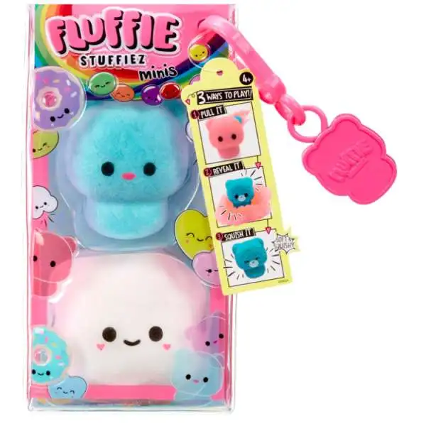 Fluffie Stuffiez Minis Gummy Bear & Popcorn Figure 2-Pack [Soft & Squishable] (Pre-Order ships February)