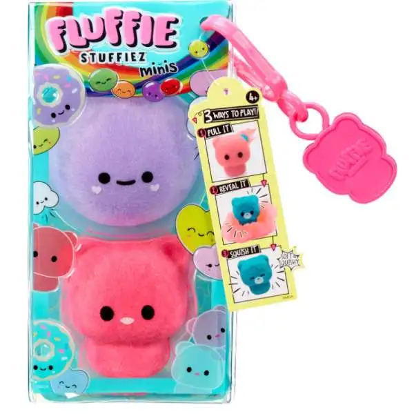 Fluffie Stuffiez Round Candy & Gummy Bear Figure 2-Pack [Soft & Squishable]