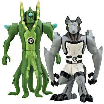 Ben 10 Alien Force Alien Creation Chamber Wildvine & Benwolf Mini Figure 2-Pack