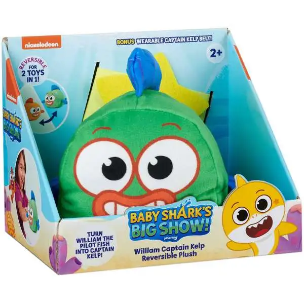 Baby Shark's Big Show! William Captain Kelp Sing & Snuggle Plush