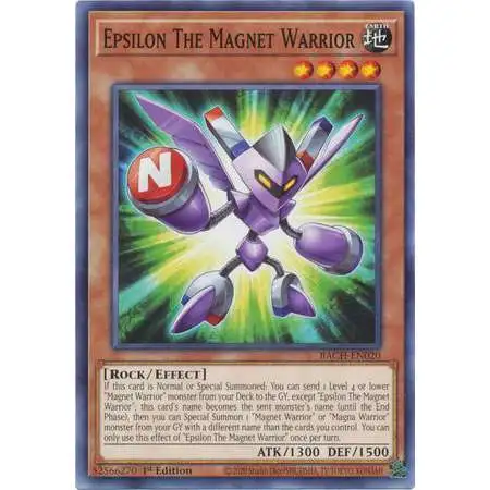 YuGiOh Battle of Chaos Common Epsilon The Magnet Warrior BACH-EN020