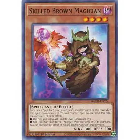 YuGiOh Battle of Chaos Common Skilled Brown Magician BACH-EN024