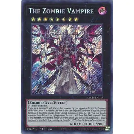 YuGiOh Battle of Chaos Secret Rare The Zombie Vampire BACH-EN045