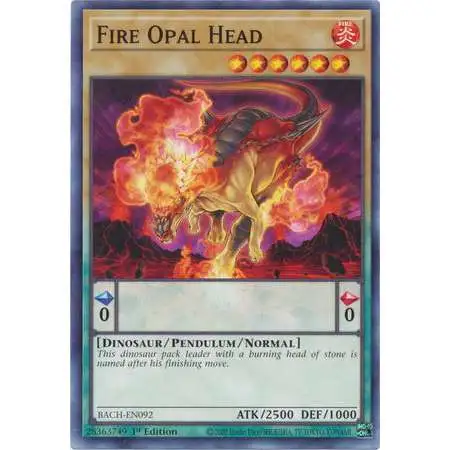 YuGiOh Battle of Chaos Common Fire Opal Head BACH-EN092