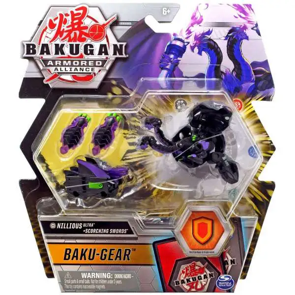 Bakugan Armored Alliance Baku-Gear Nillious Ultra + Scorching Swords Set