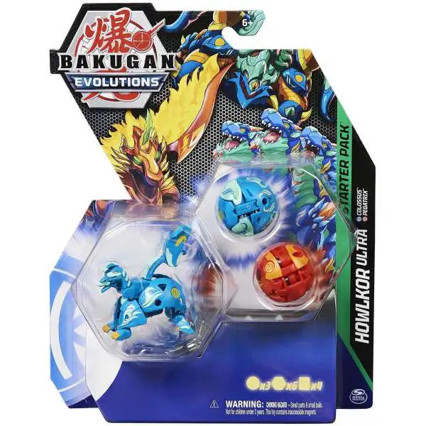 Bakugan Evolutions Howlkor Ultra, Colossus & Pegatrix 3-Figure Starter Pack